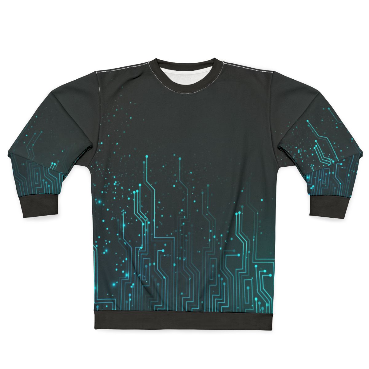 Circuit pattern sweatshirt