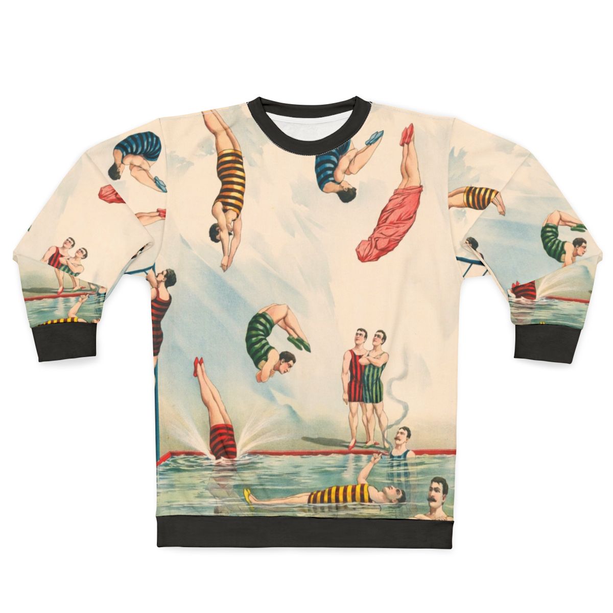 Vintage circus diver sweatshirt