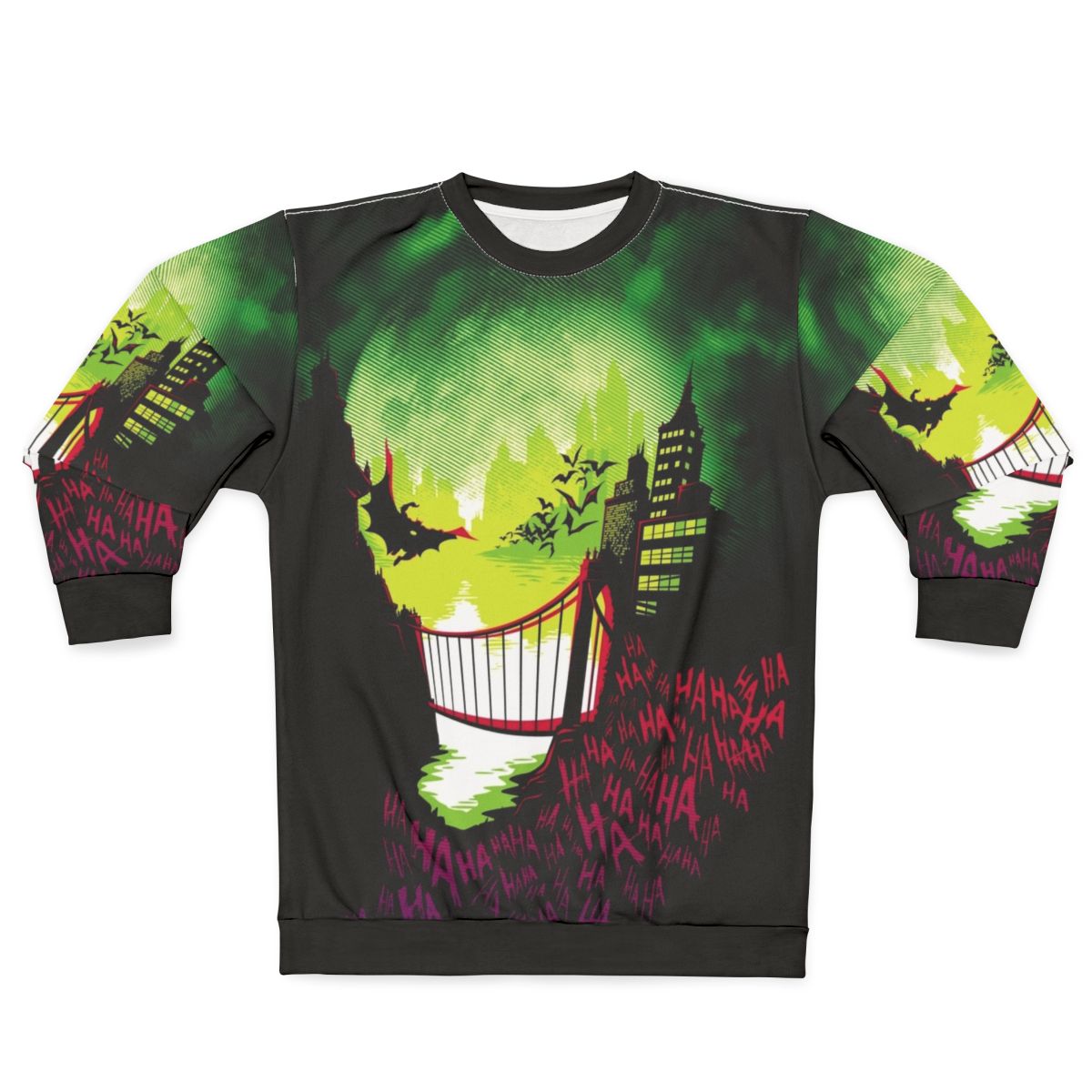 Joker 'City of Smiles' comic book themed sweatshirt