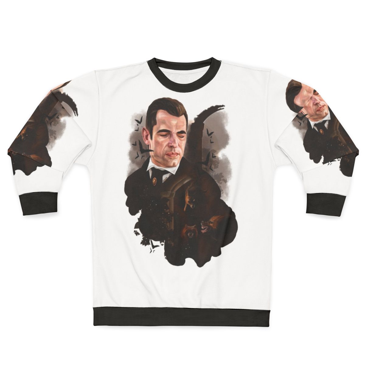 Claes Bang Dracula Painting Inspired Sweatshirt