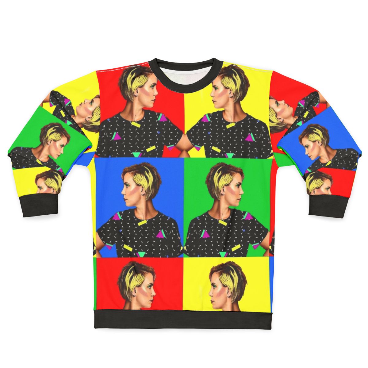 Claire Richards Back to the Future Pop Art Graphic Sweatshirt