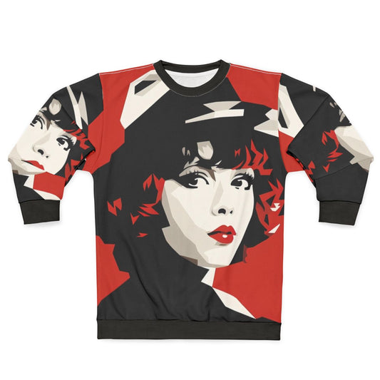 Clara Bow Red Minimalism Sweatshirt