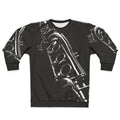 Clarinet Solo in B&W Sweatshirt for Music Lovers