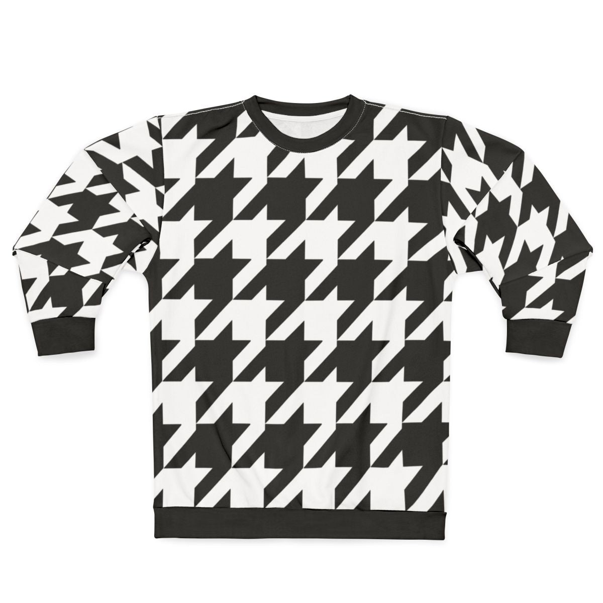 Classic houndstooth pattern sweatshirt