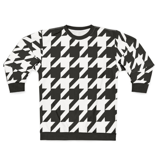 Classic houndstooth pattern sweatshirt