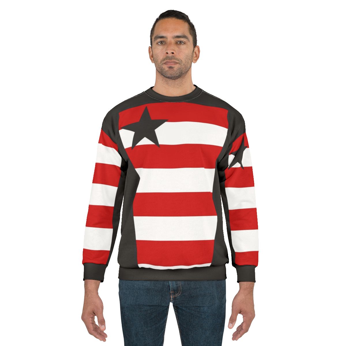 Classic US Agent Sweatshirt with Captain America Inspired Design