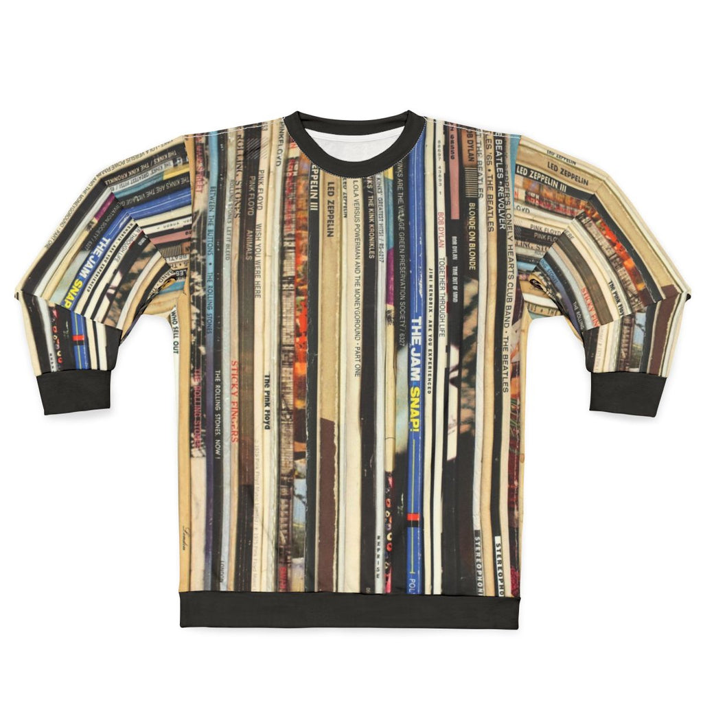 Classic Rock Vinyl Records Sweatshirt