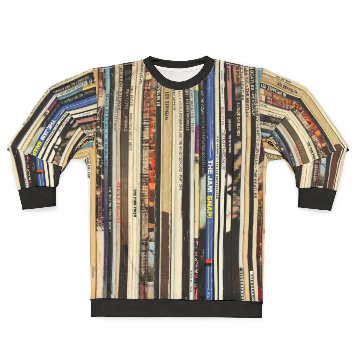 Classic Rock Vinyl Records Sweatshirt