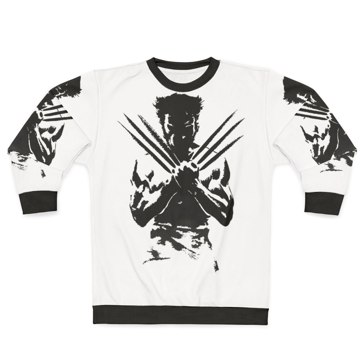 Dark fantasy claws sweatshirt with wolf and beast design