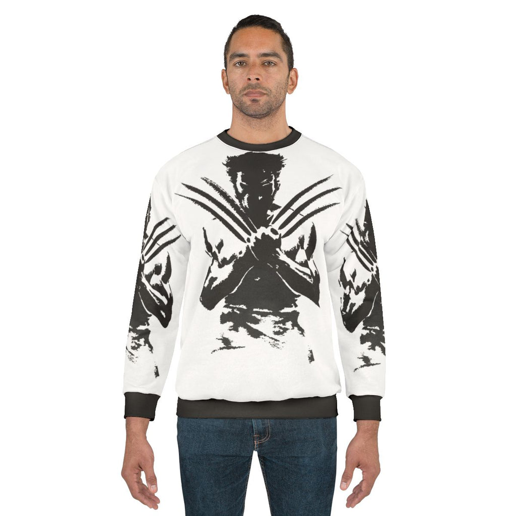 Dark fantasy claws sweatshirt with wolf and beast design