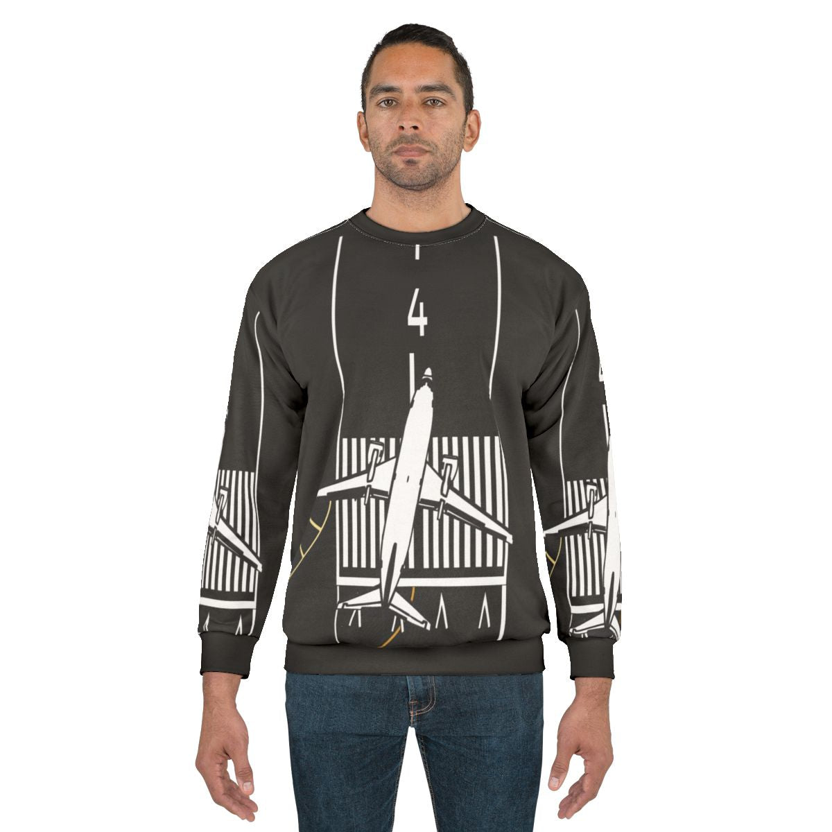 Cleared for Takeoff Runway 4 Left Aviation Sweatshirt