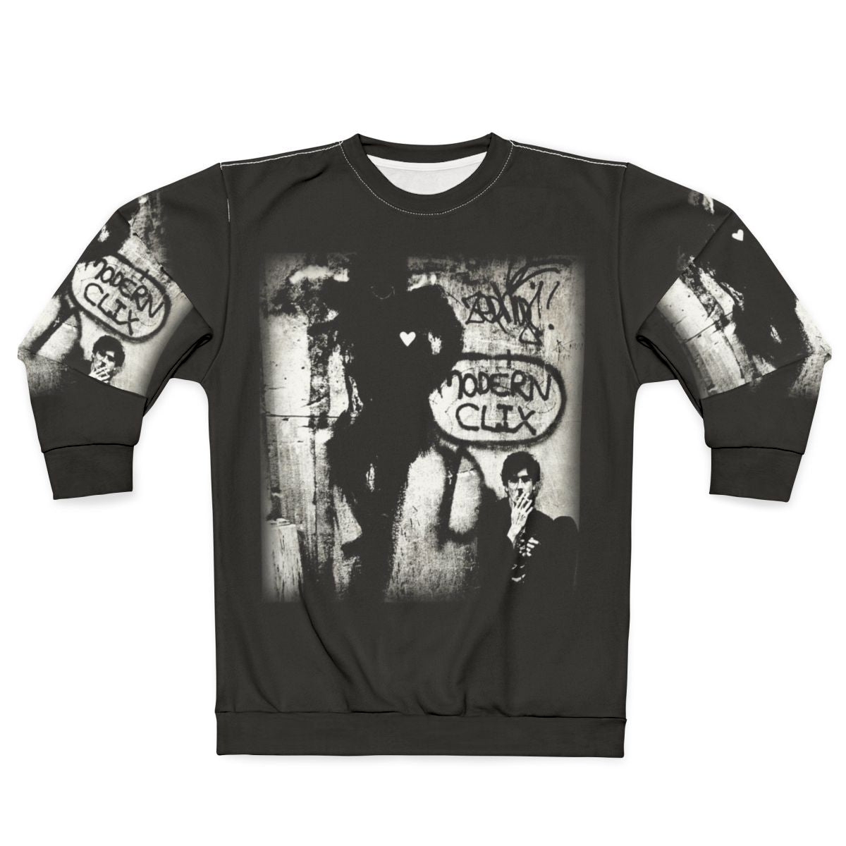 Charly Garcia modern sweatshirt with tango and graffiti inspired graphic design