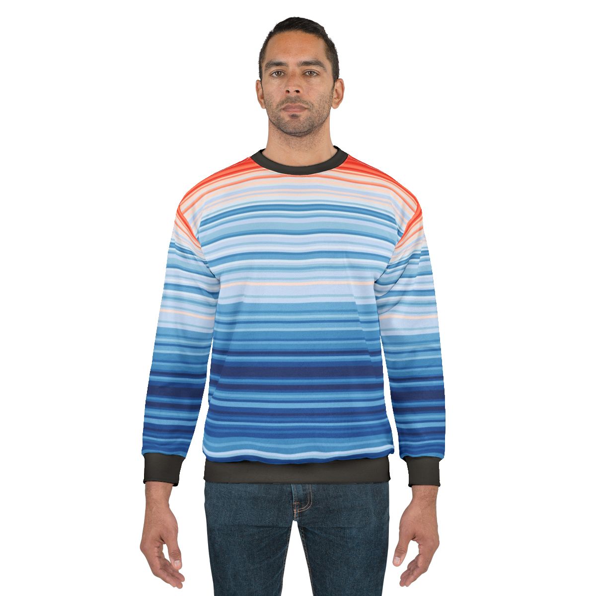 Climate Change Stripes Eco-Friendly Sweatshirt