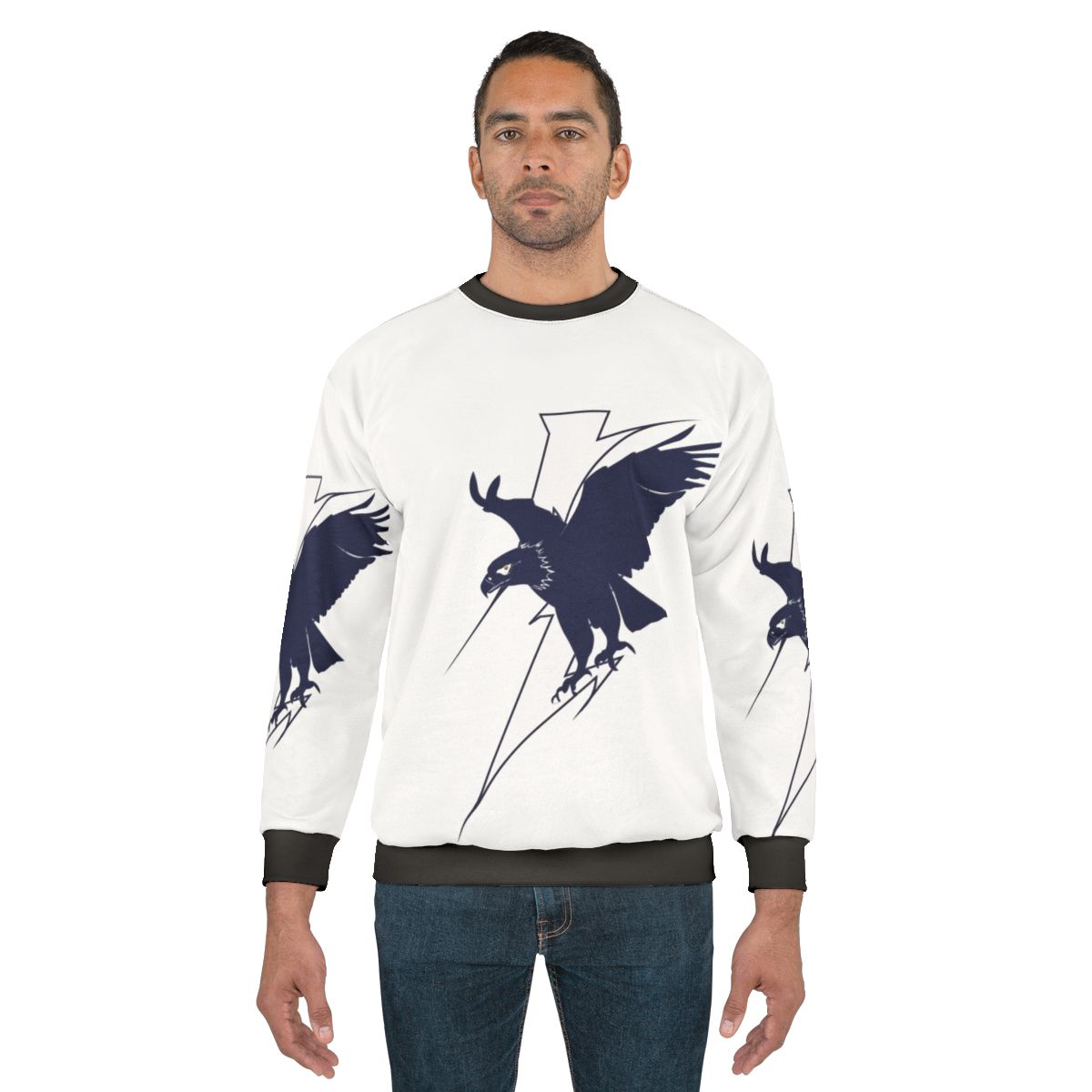 Climbing wildlife animal print sweatshirt