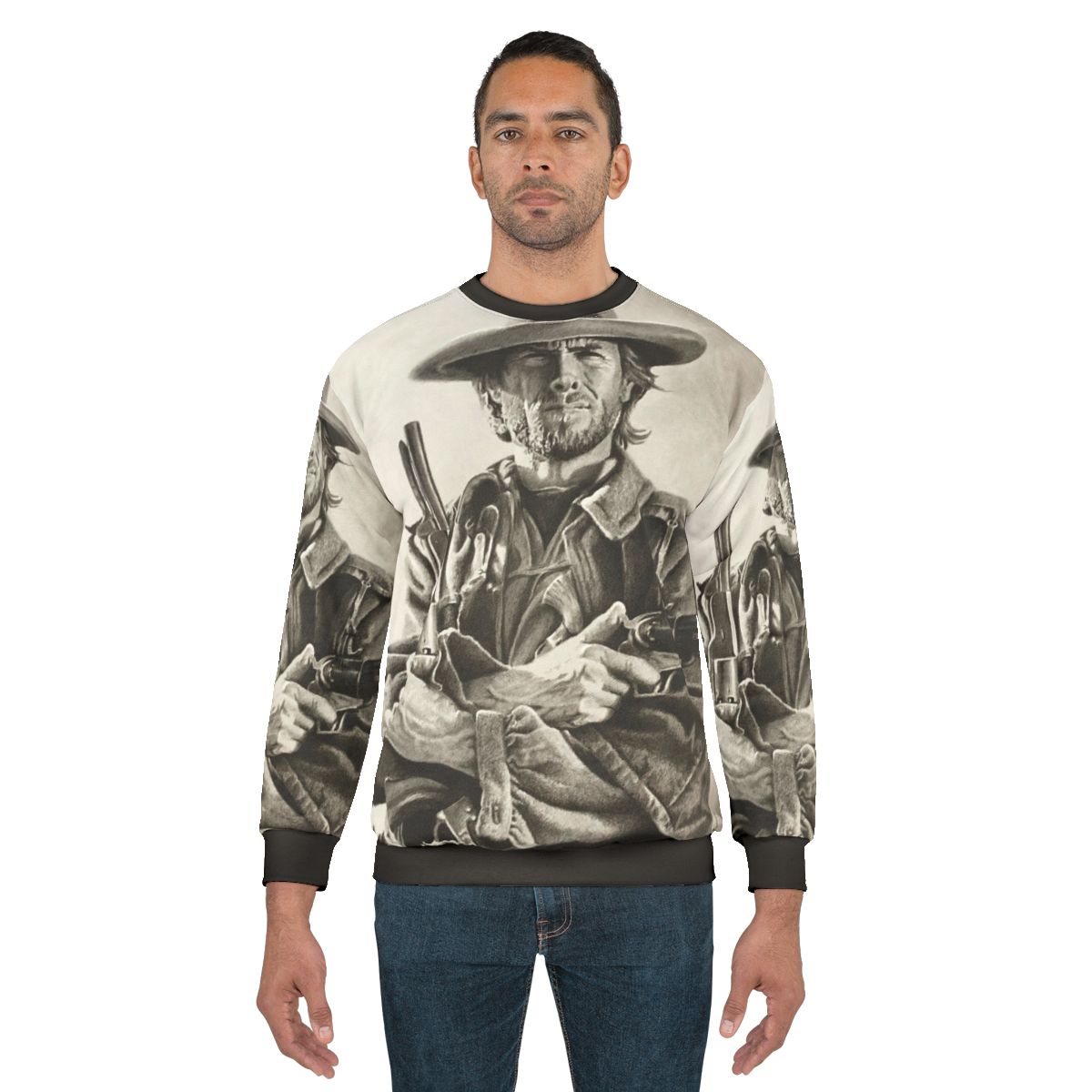 Clint Eastwood sketch sweatshirt