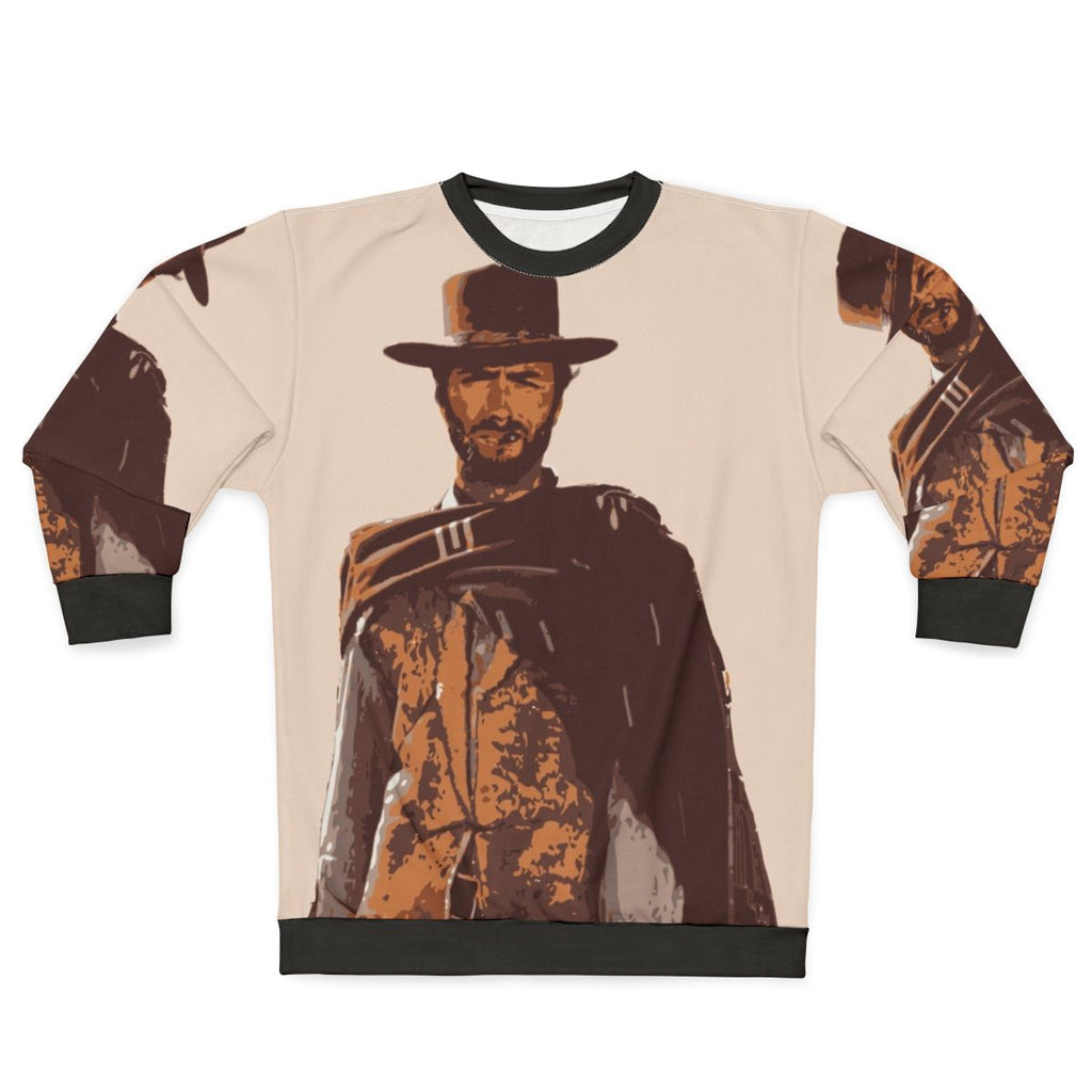 Clint Eastwood Sweatshirt, Iconic Actor Wearing Cowboy Hat