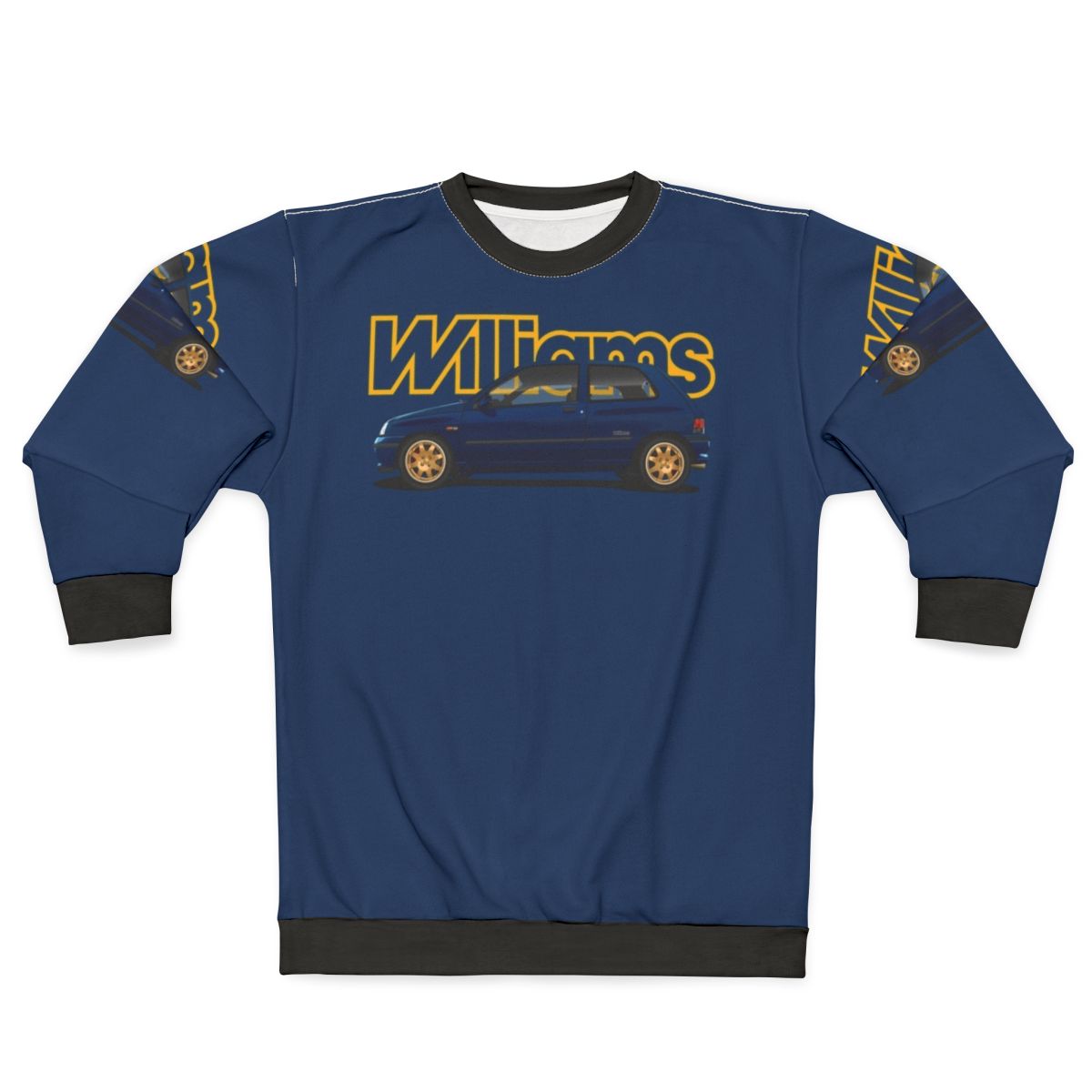 Iconic 90s Renault Clio Williams Hothatch Sporty Sweatshirt