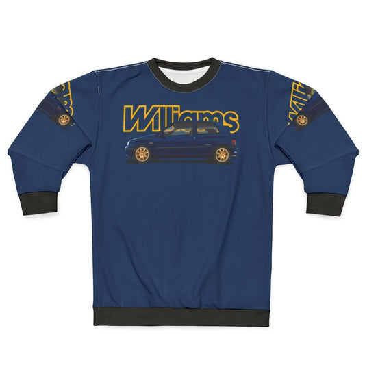 Iconic 90s Renault Clio Williams Hothatch Sporty Sweatshirt