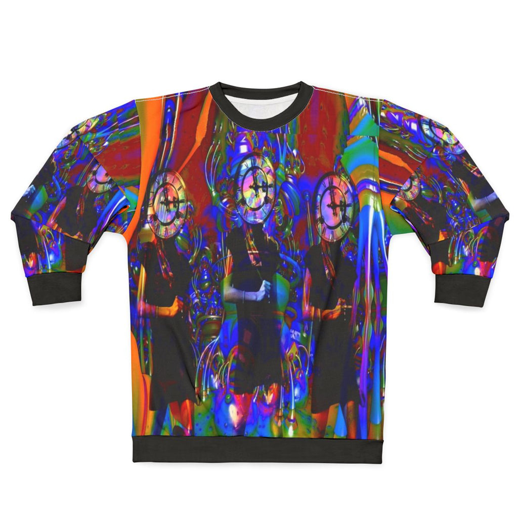 Clockwork Sweatshirt with Surreal Steampunk Design
