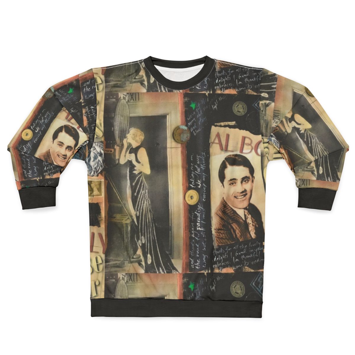 Vintage 1920s-1930s Classic Hollywood Sweatshirt with singer