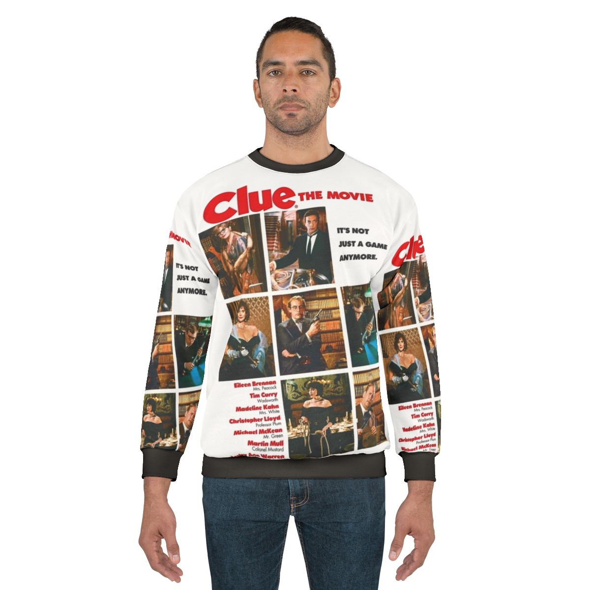 Clue 1985 movie inspired sweatshirt