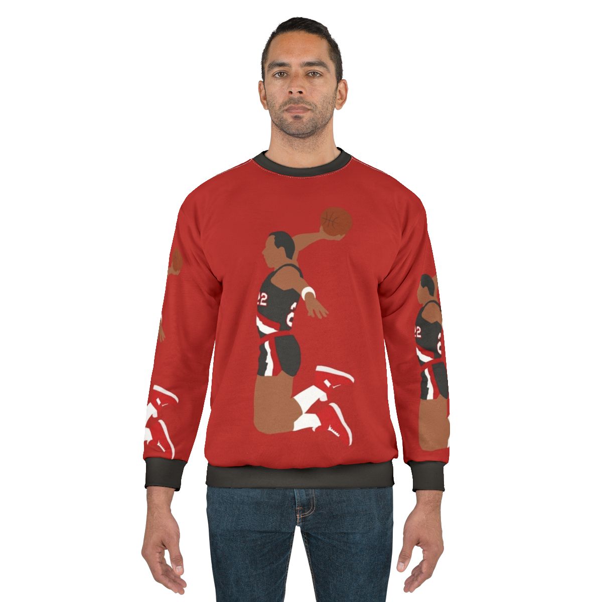Clyde Drexler Dunk Basketball Sweatshirt