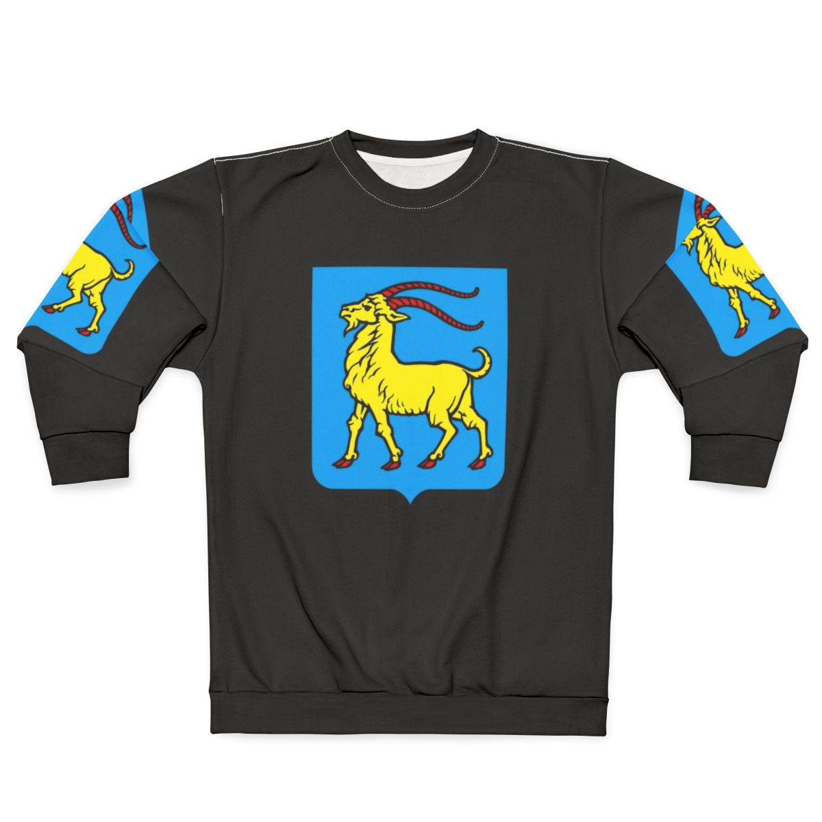 Istria Croatia Coat of Arms Sweatshirt with Heraldic Goat