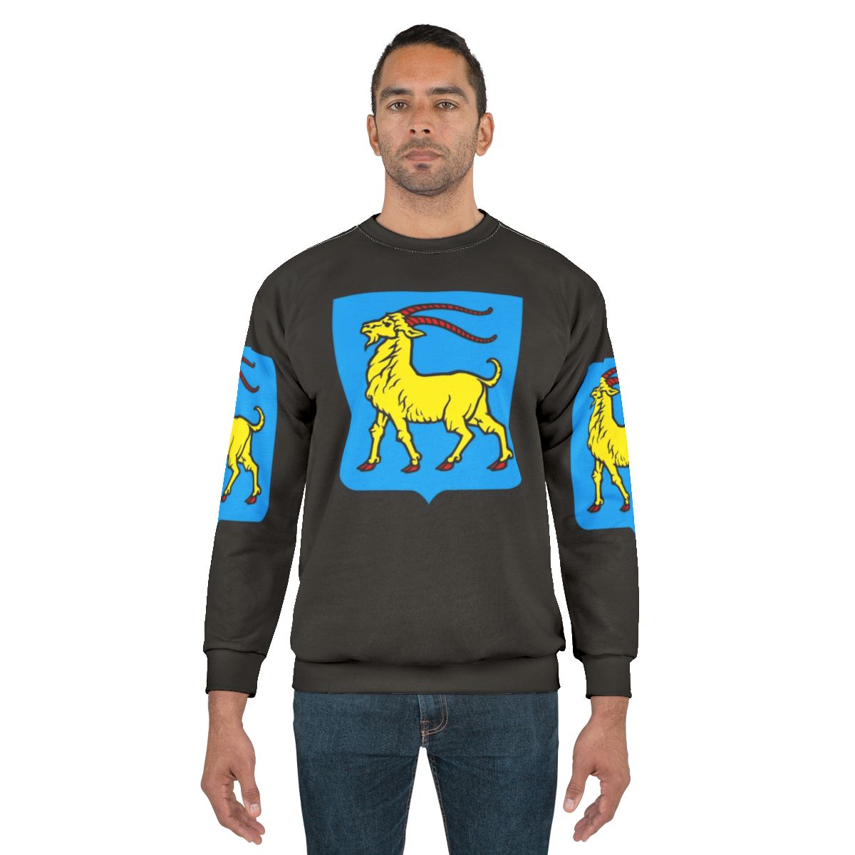 Istria Croatia Coat of Arms Sweatshirt with Heraldic Goat