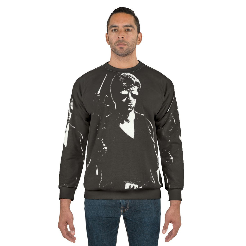 Cobra Sweatshirt with 80s action movie inspired design