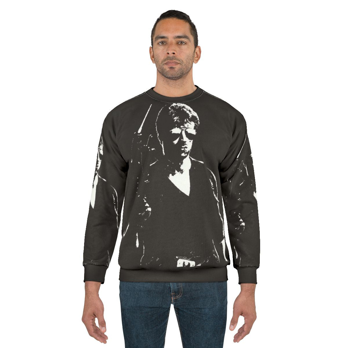 Cobra Sweatshirt with 80s action movie inspired design