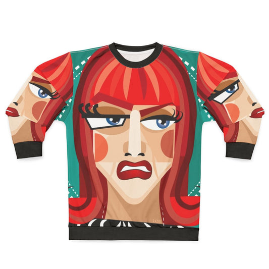 Coco Abstract Sweatshirt featuring a stylized Coco design