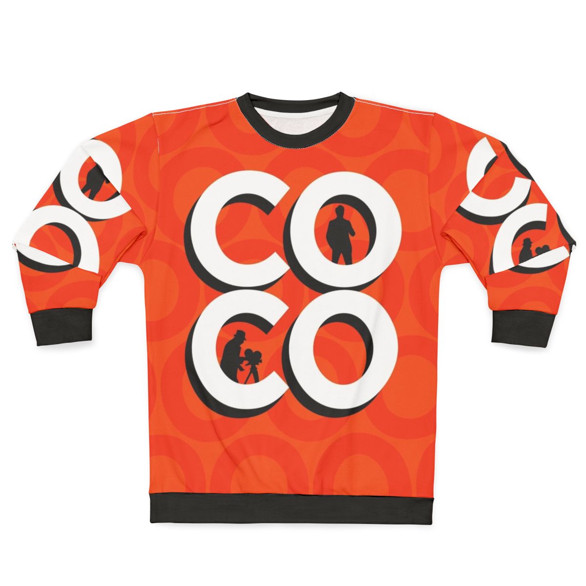 Coco Typography Silhouette Sweatshirt featuring Conan O'Brien's iconic design