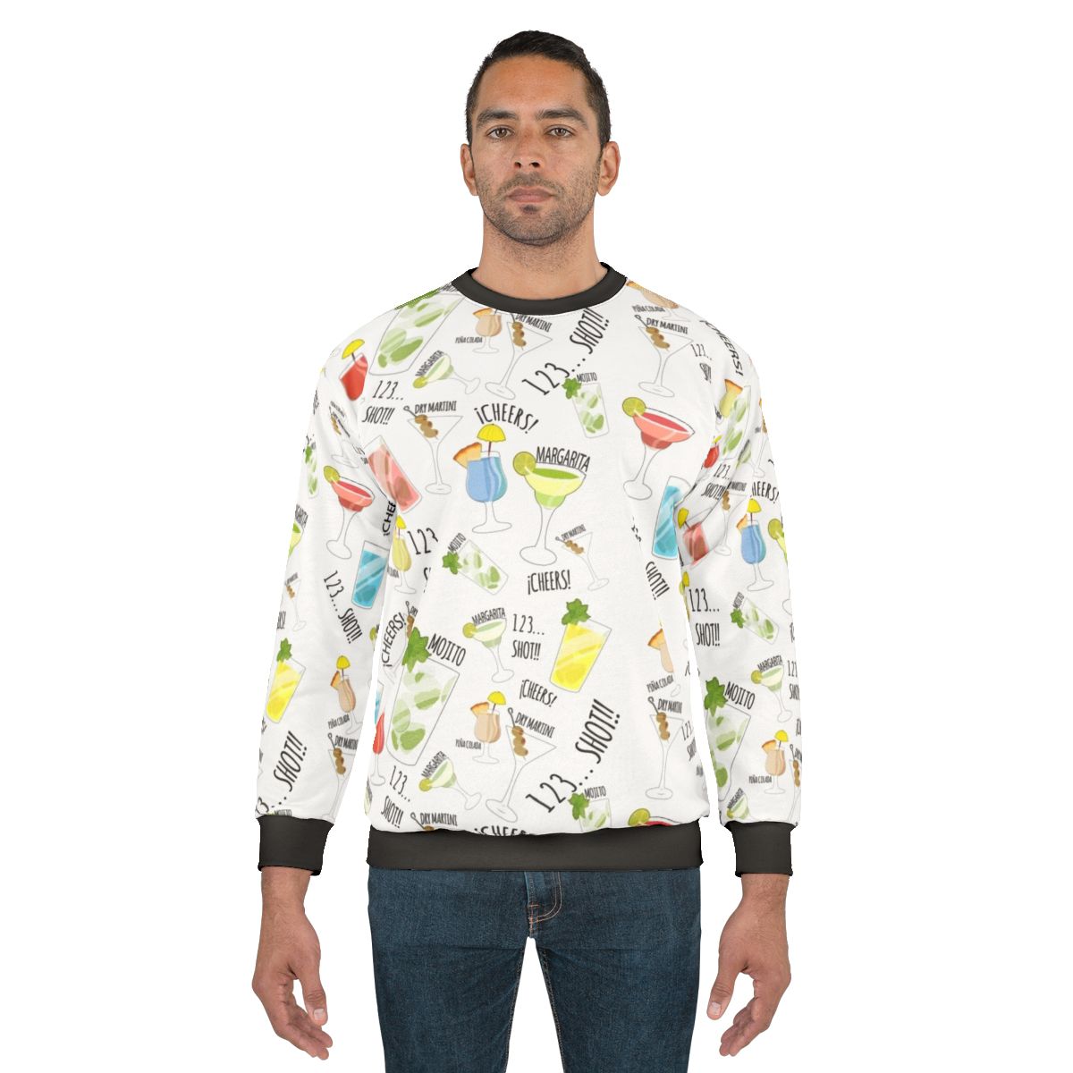 Cocteles-inspired sweatshirt for happy hour celebrations
