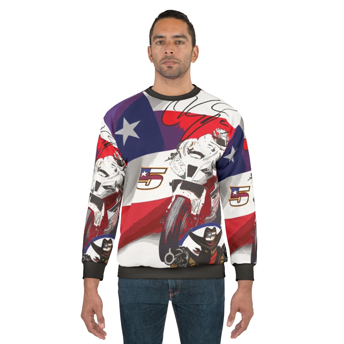 Colin Edwards MotoGP Legend Motorcycle Racing Sweatshirt
