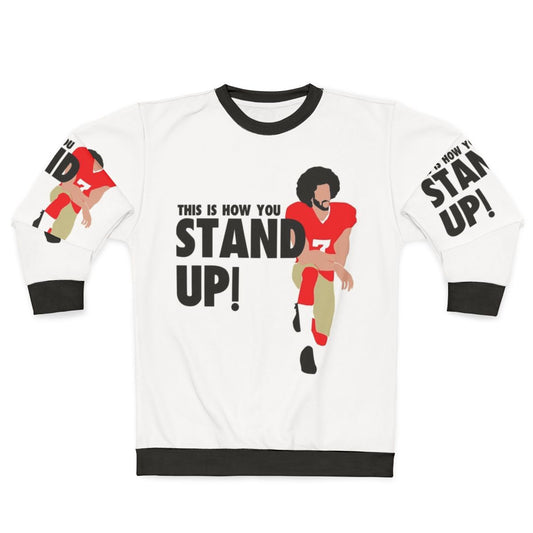 Colin Kaepernick inspired black lives matter protest sweatshirt