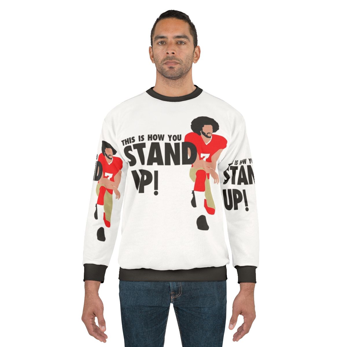 Colin Kaepernick inspired black lives matter protest sweatshirt