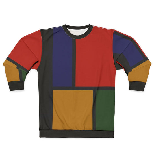 Colorful geometric pattern sweatshirt