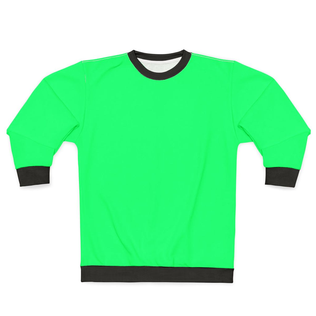 Spring green solid color sweatshirt
