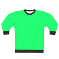 Spring green solid color sweatshirt