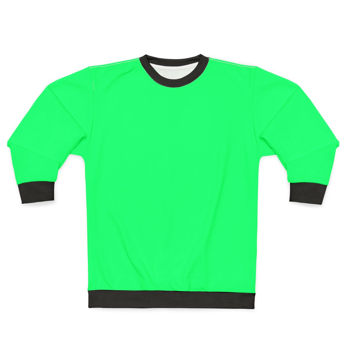Spring green solid color sweatshirt