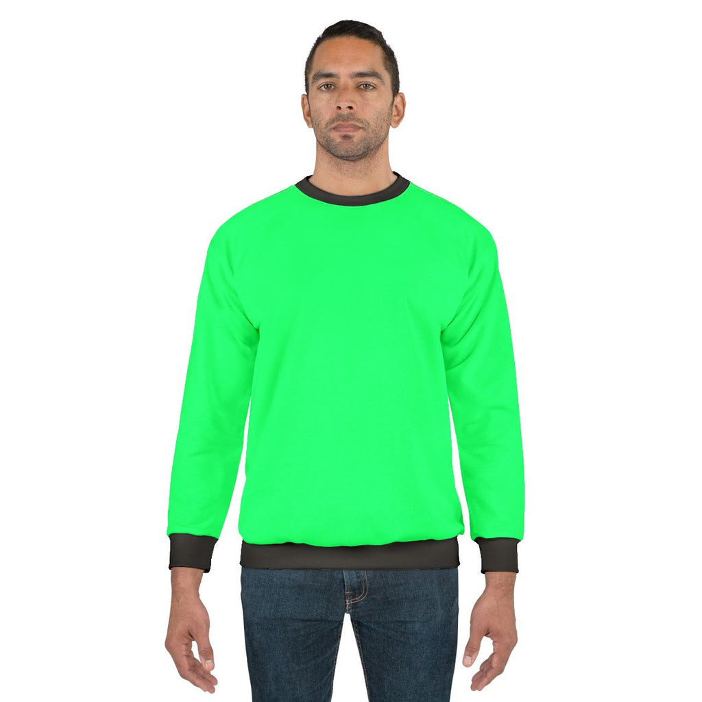 Spring green solid color sweatshirt