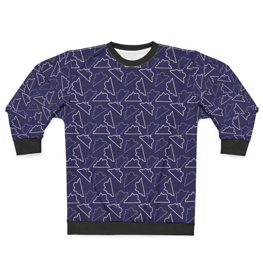 Colorado Rockies Pattern Purple Background Sweatshirt