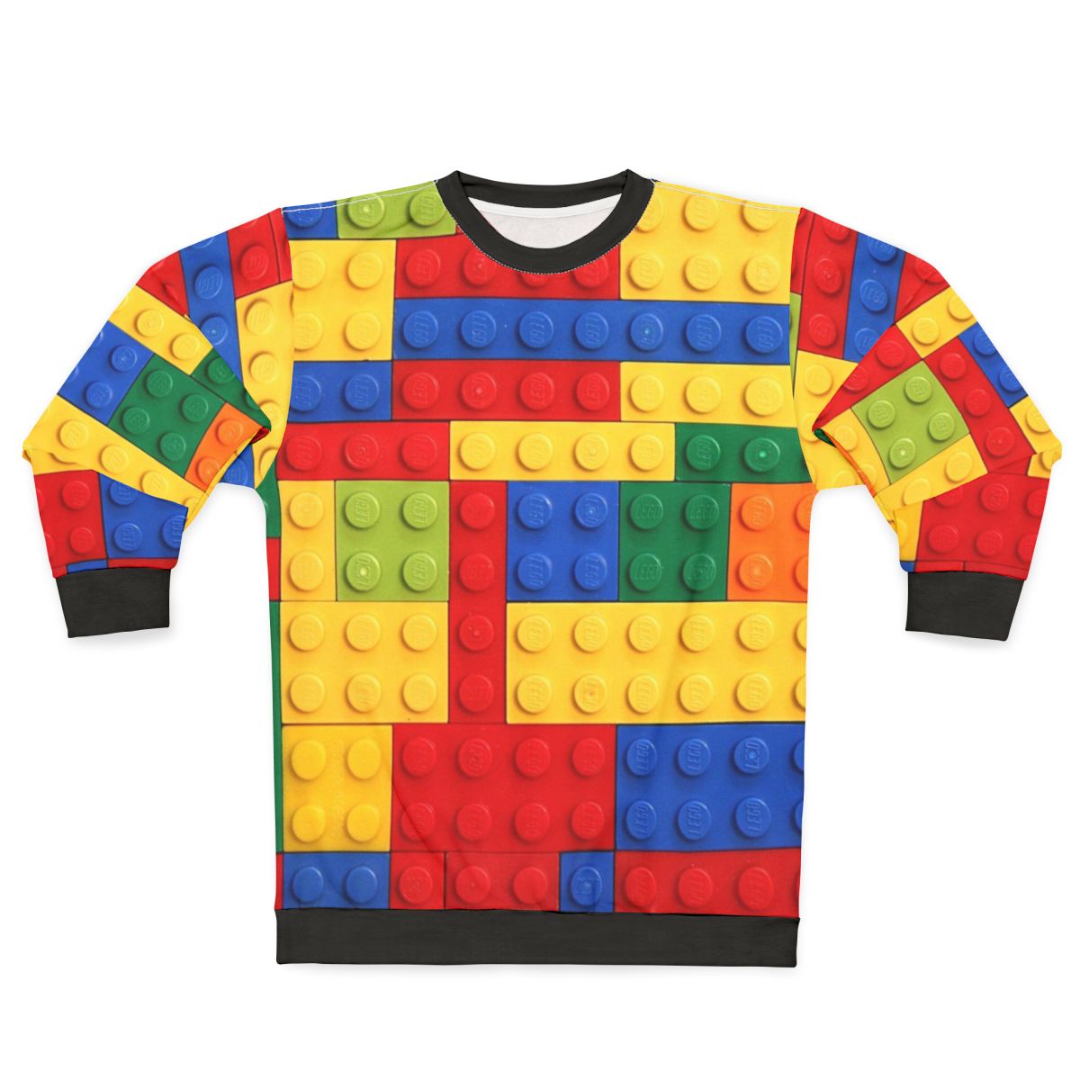 Colorful brick design sweatshirt