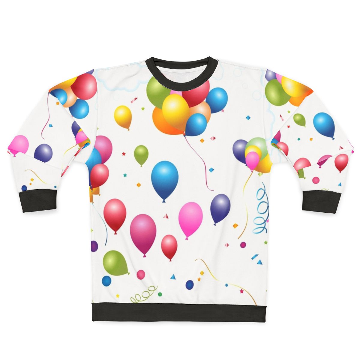 Colorful balloons sweatshirt