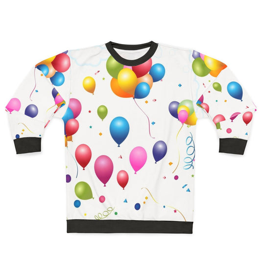 Colorful balloons sweatshirt