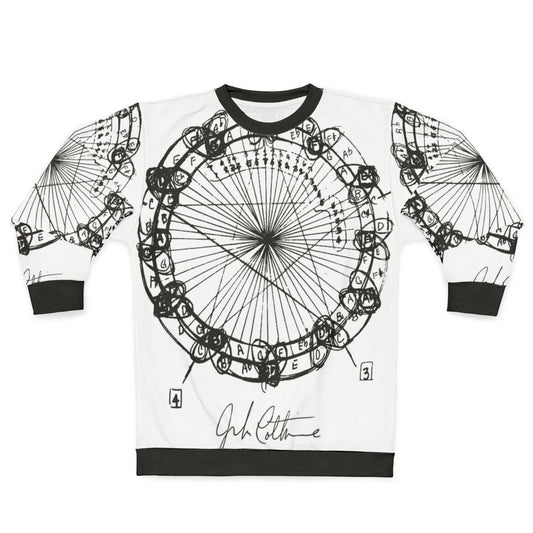 Coltrane Chord Changes Mandala Dark Design Sweatshirt