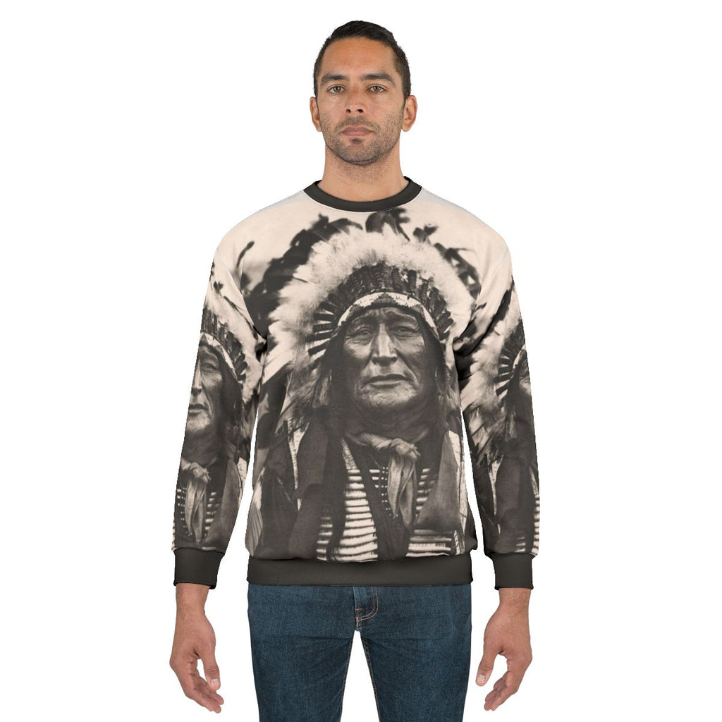 Comanche Chief Native American Sweatshirt