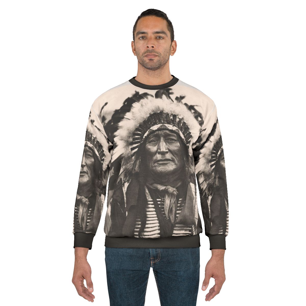 Comanche Chief Native American Sweatshirt