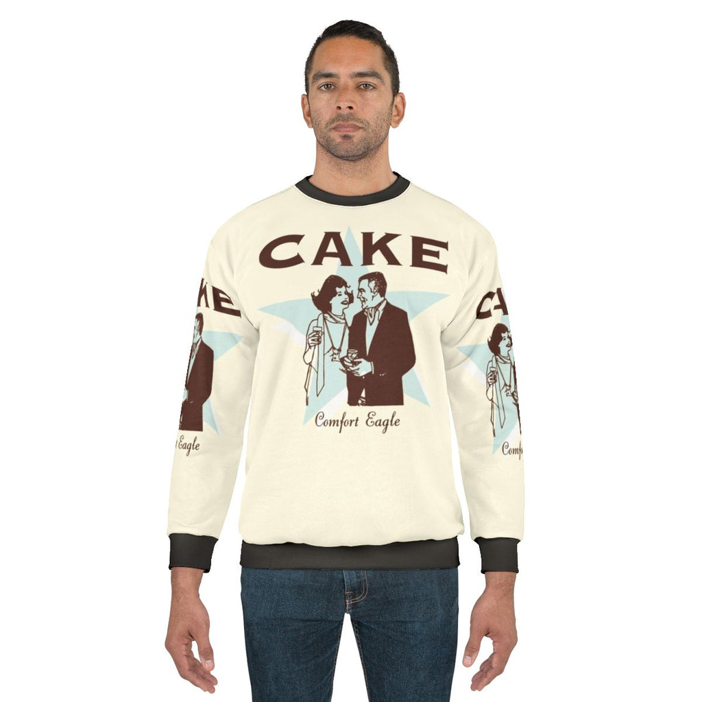 Comfort Eagle Sweatshirt featuring the iconic eagle logo of the classic rock band