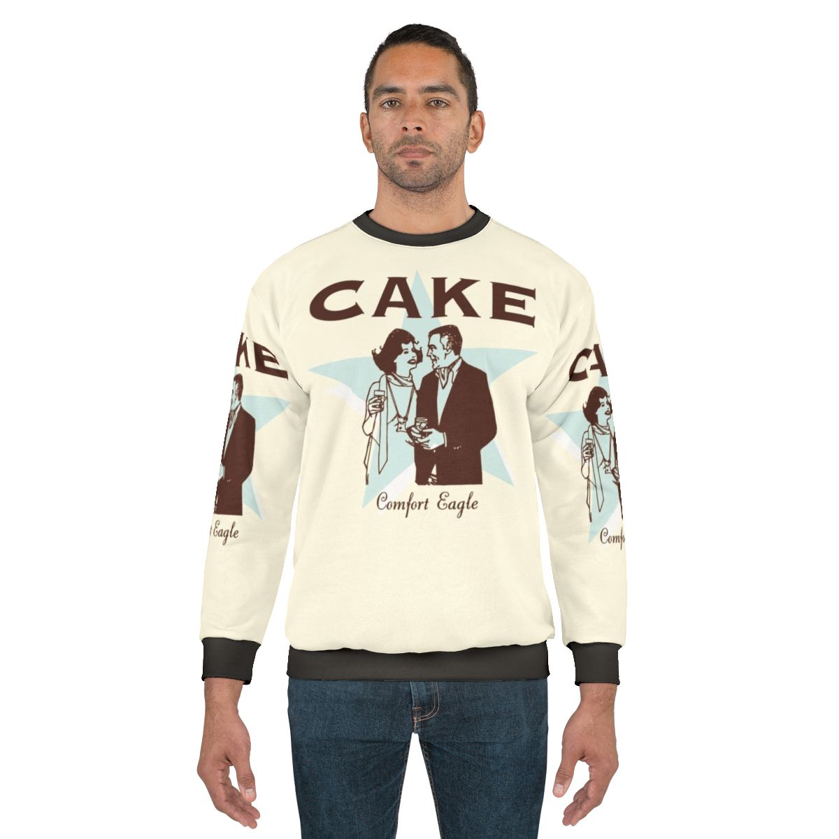 Comfort Eagle Sweatshirt featuring the iconic eagle logo of the classic rock band